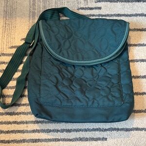 Thirty One Quilted Crossbody Shoulder Bag in Teal